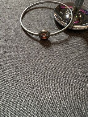 henri bendel bangle bracelet with smokey stone; ~8” wide